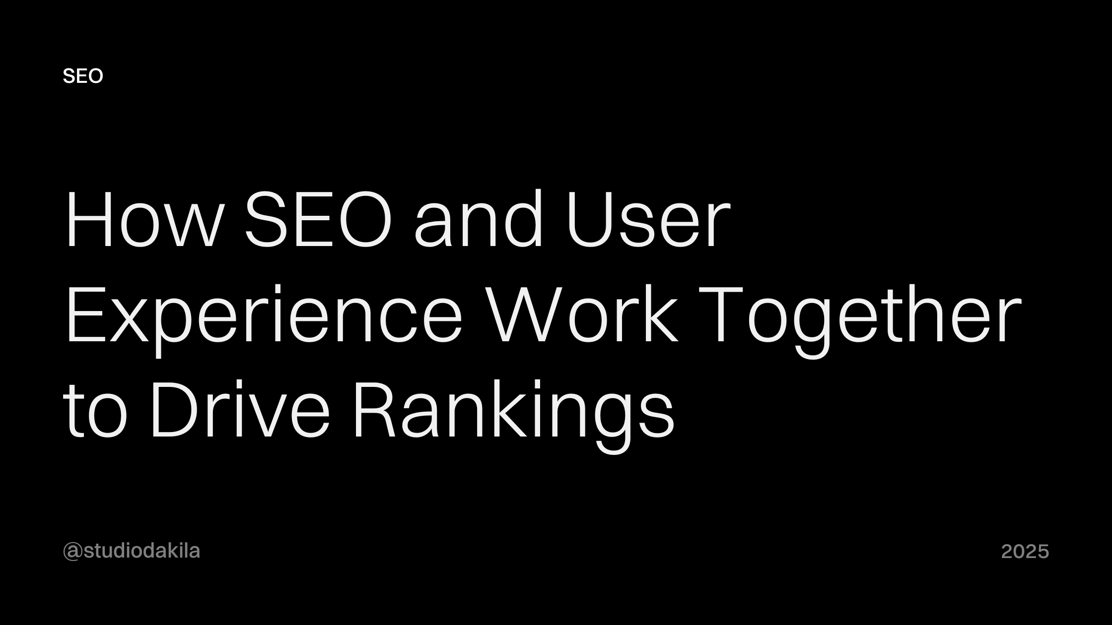 How SEO and User Experience Work Together to Drive Rankings