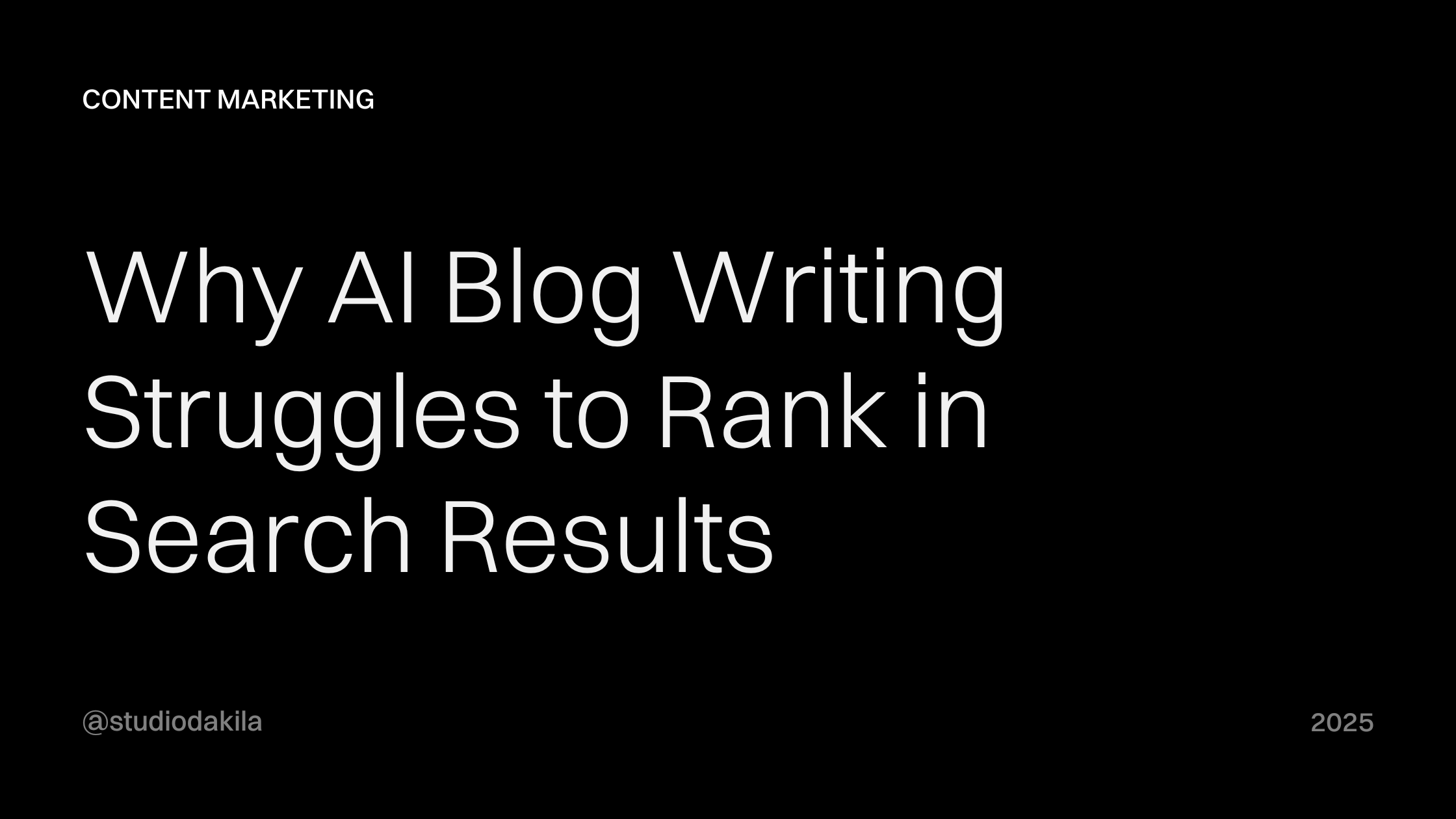 Why AI Blog Writing Struggles to Rank in Search Results