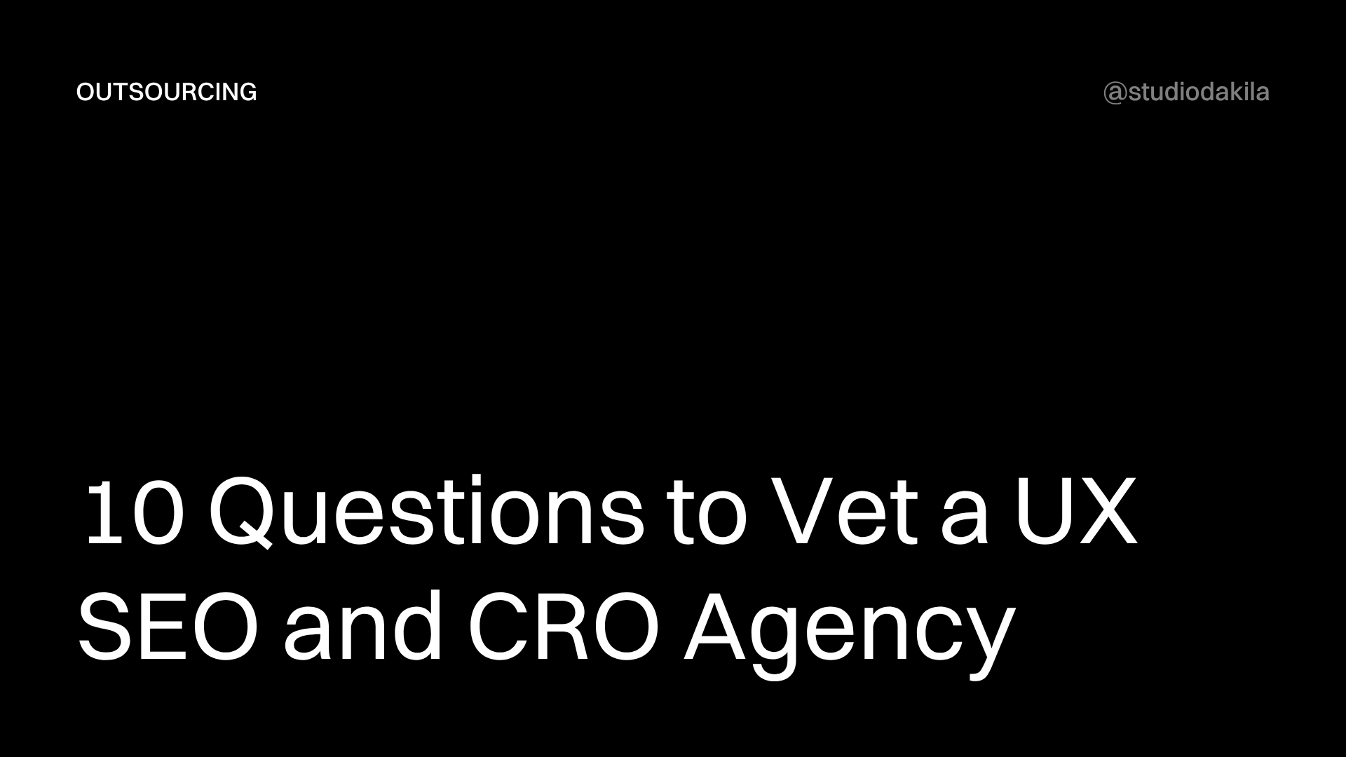 10 Questions to Vet a UX SEO and CRO Agency in PH